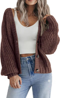 Chunky Knit Button Down Cardigan