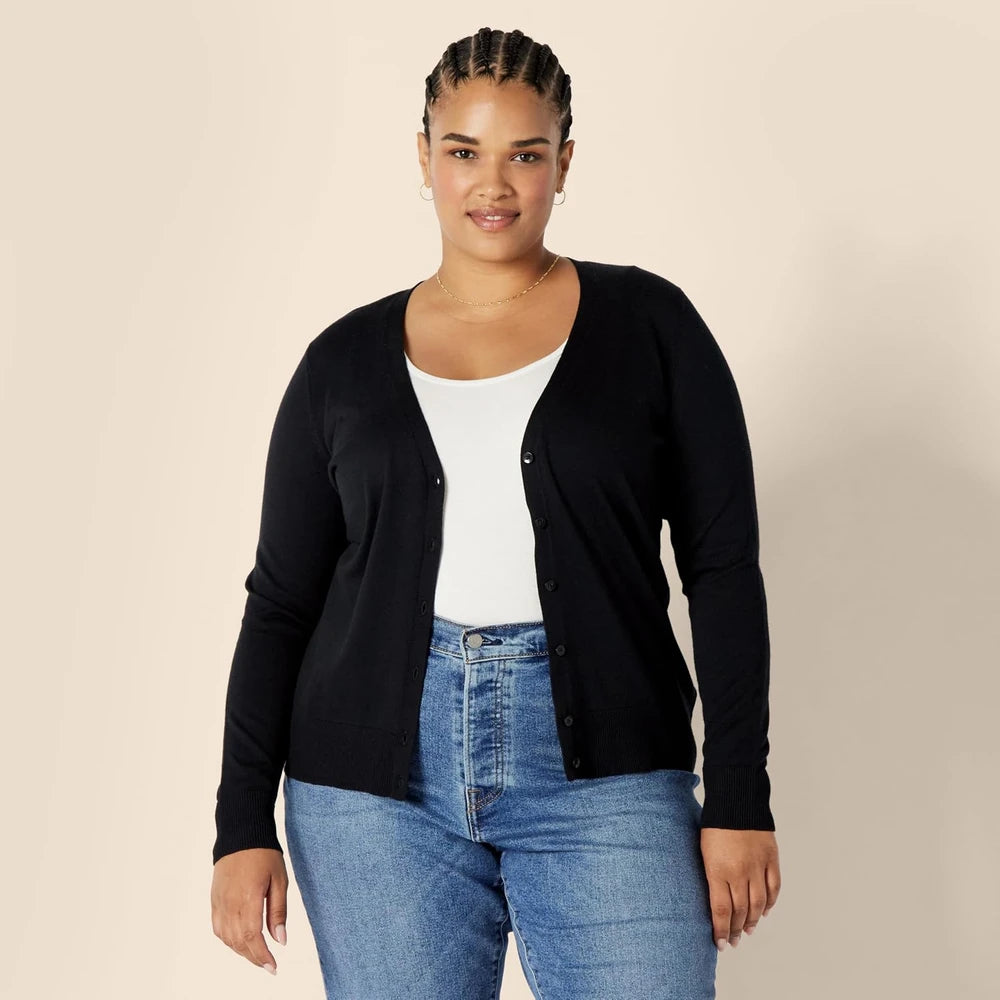 Lightweight V-Neck Cardigan Sweater